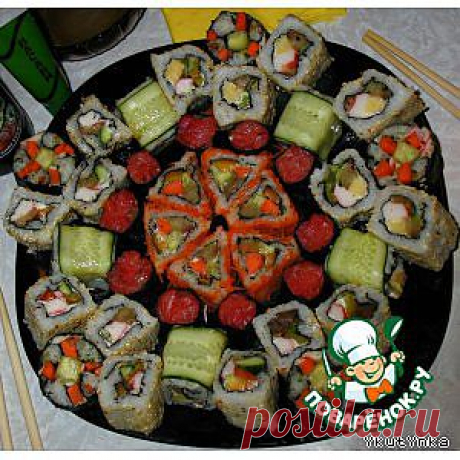 Роллы - скромный ужин на две персоны - кулинарный рецепт