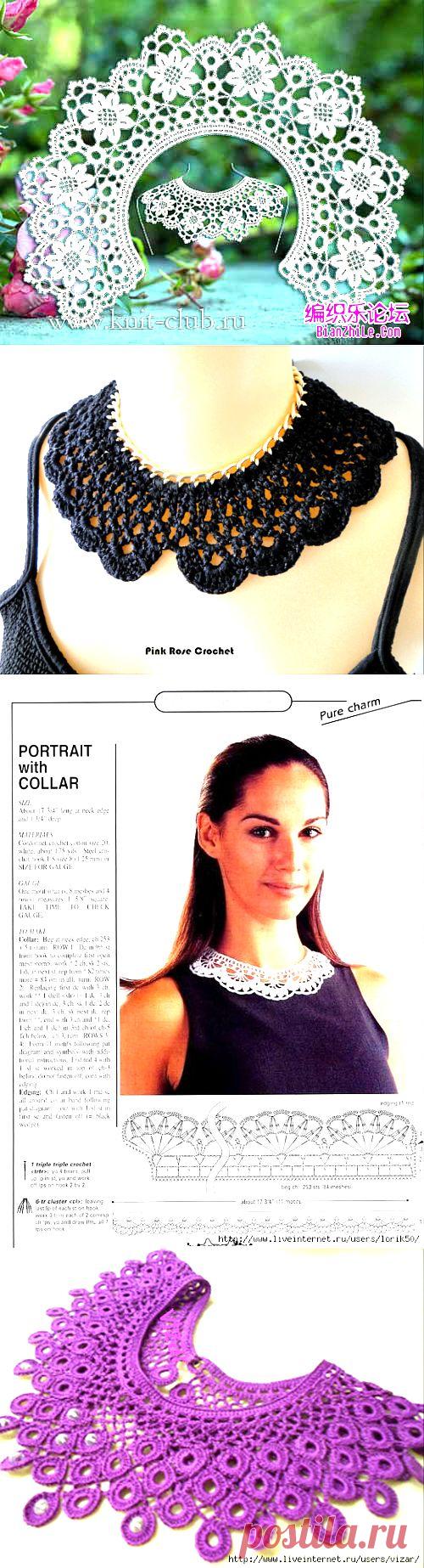 Красивые ажурные воротники - аксессуар моей юности возвращается.