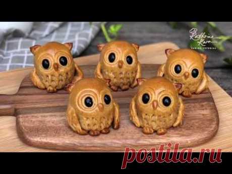 Owl Mooncake  猫头鹰月饼#公仔饼