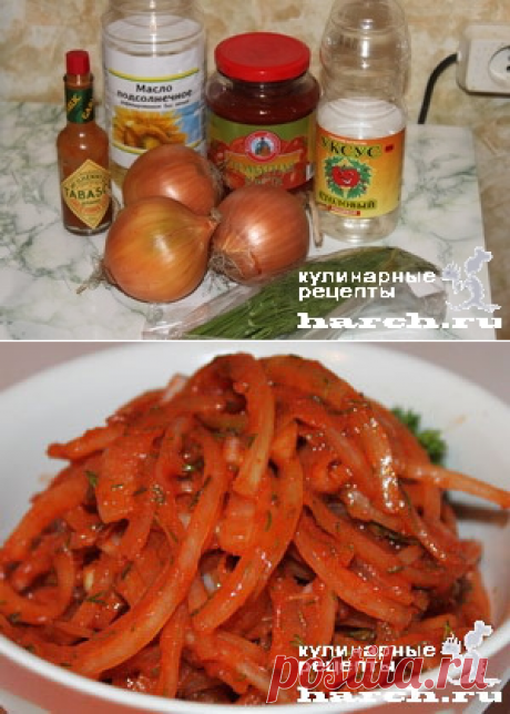 Лук закусочный в томатном соусе - Простые рецепты Овкусе.ру