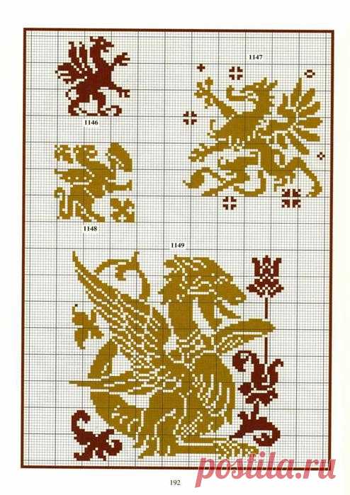DRAGONES. ESQUEMAS DE BORDADO EN CRUZ. Discusión en LiveInternet - Servicio de diario en línea ruso