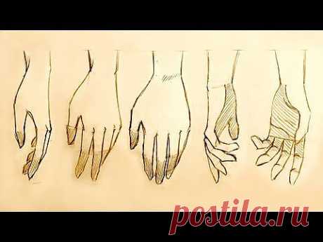 How to Draw Relaxed Hands, 5 Ways - YouTube