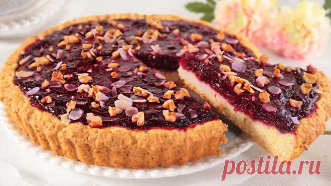 Роскошный вишневый пирог. Так просто и вкусно на Праздничный стол. Рождественская выпечка | Готовим с Татьяной | Дзен