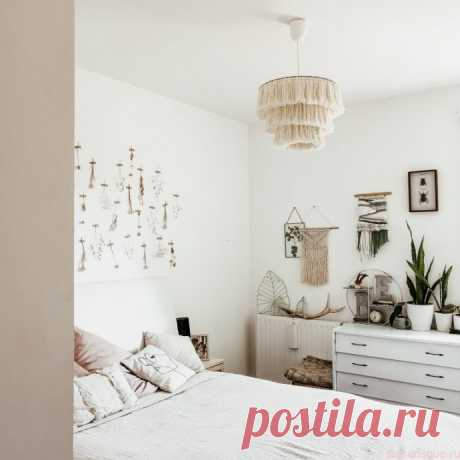 Абажур с эффектом макраме
