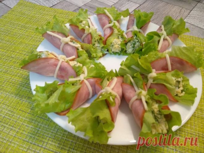 Очень вкусная закуска! Рулетики из ветчины! | Светлана Миронова | Яндекс Дзен