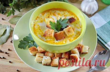 Суп с курицей, рисом и плавленым сыром - пошаговый рецепт с фото на Повар.ру