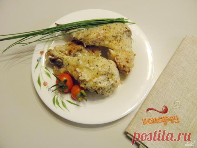 Курица в духовке под сметанным соусом