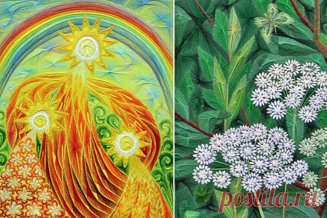 Схемы хордовой вышивки