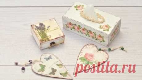 Decoupage - podstawowy zestaw startowy Film prezentuje pomysł na skompletowanie i wykorzystanie podstawowego zestawu startowego do decoupage.