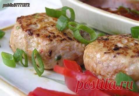 Куриные котлеты с шампиньонами - МирТесен