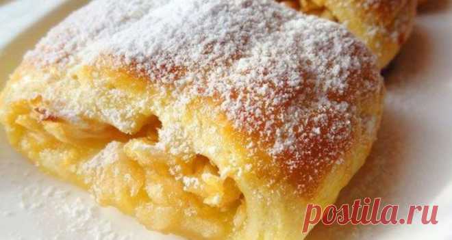 Нежные рулеты с яблоками