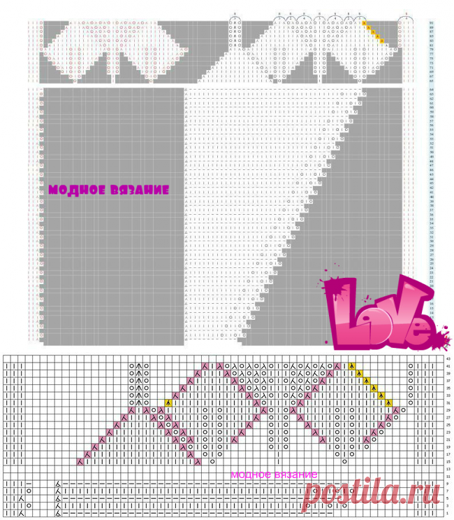 Шаль спицами *Бегониевый вихрь* - Модное вязание