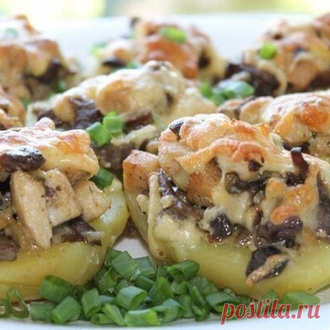 Картошка с курицей и грибами | Самые вкусные кулинарные рецепты