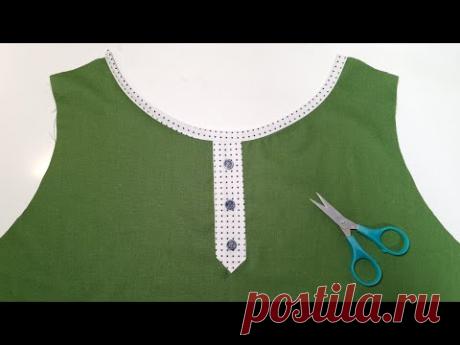 Красивое и простое руководство по технике шитья воротника |Советы и хитрости по шитью для начинающих