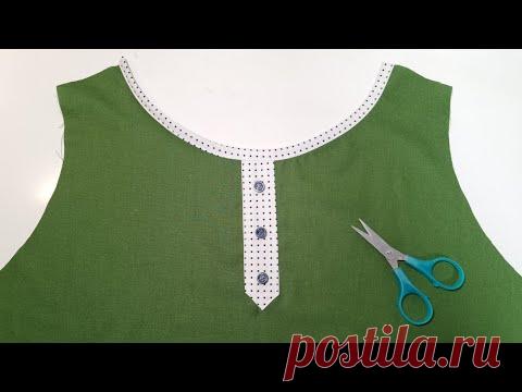 Красивое и простое руководство по технике шитья воротника |Советы и хитрости по шитью для начинающих