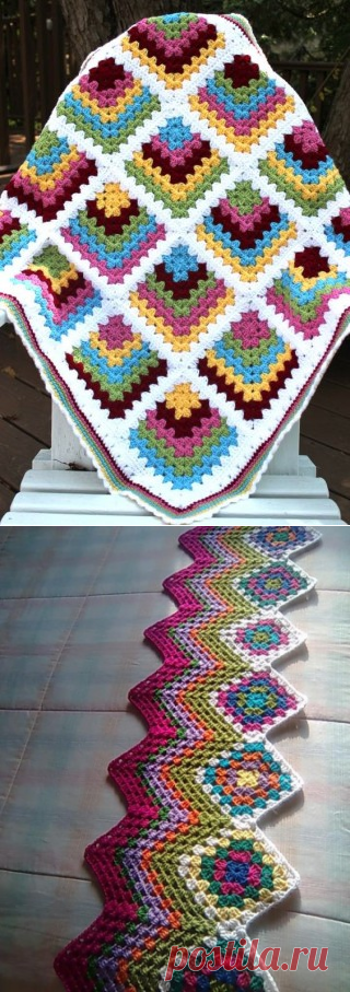 Ах, этот бабушкин квадрат. Идеи и несложные схемы.