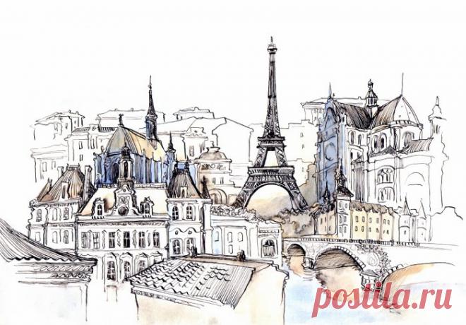 рисунки парижа карандашом - Поиск в Google
