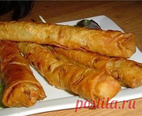Горячая закуска из лаваша.
