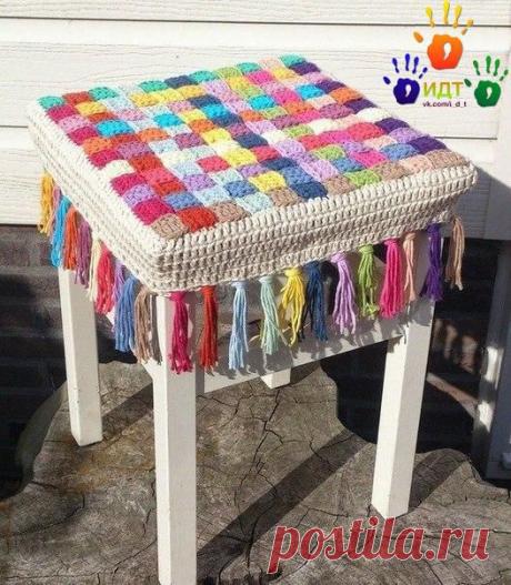 Чудесный вариант для избавления от остатков пряжи | Умелые ручки