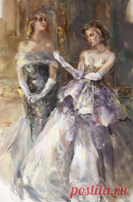 Анна Разумовская (Anna Razumovskaya).. Да, Женщина нежна, одаривая лаской, И хрупкостью своей сравнится с лепестком...