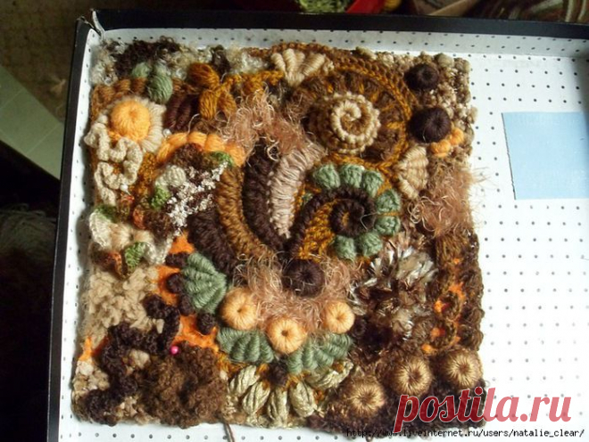 Фриформ от Елены Синюковой. Завиток с гребешком