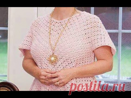 Узор крючком для туники