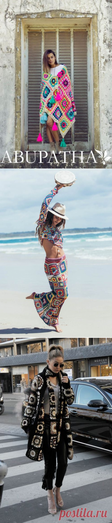 Шикарная подборка из «бабушкиных квадратов». — Мой милый дом