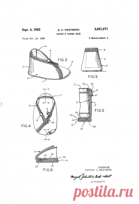 Патент US3051971 - Infant's turned shoe - Google Патенты