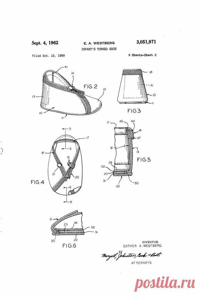 Патент US3051971 - Infant's turned shoe - Google Патенты