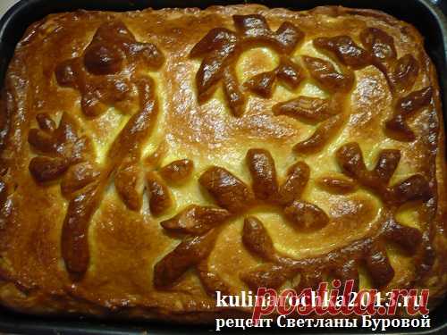 Пирог с мясом и картошкой