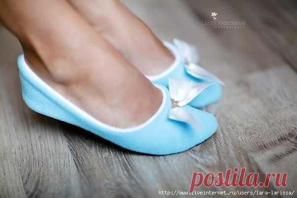 ТАПОЧКИ ИЗ ФЛИСА