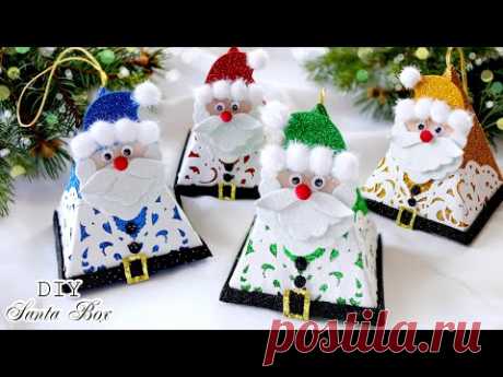 🎅 РОЖДЕСТВЕНСКАЯ КОРОБОЧКА &quot;САНТА&quot; 🎁🎅🎁 CHRISTMAS SANTA BOX 🎅