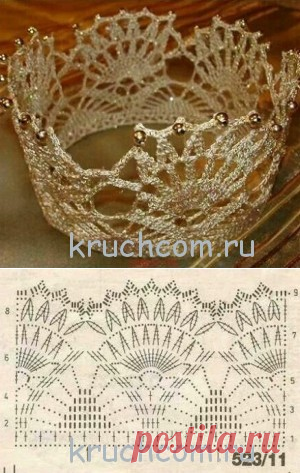 Вязаная корона для девочки – Kruchcom.ru