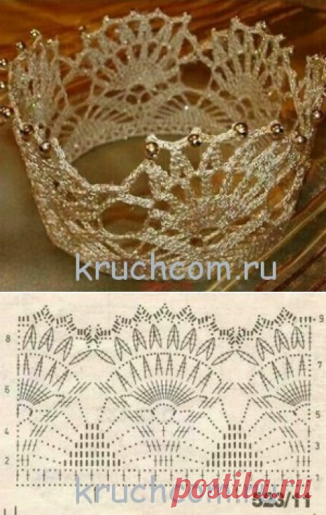 Вязаная корона для девочки – Kruchcom.ru