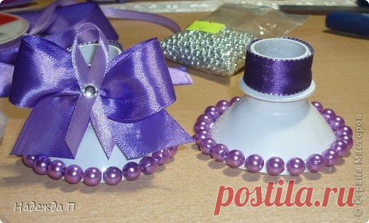 Подсвечник из пластиковой бутылки