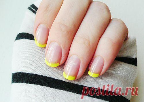 Лимонный френч / Макияж/Маникюр / Модный сайт о стильной переделке одежды и интерьера