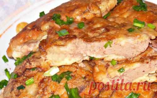 Нежная куриная печенка в сметанно-чесночном кляре