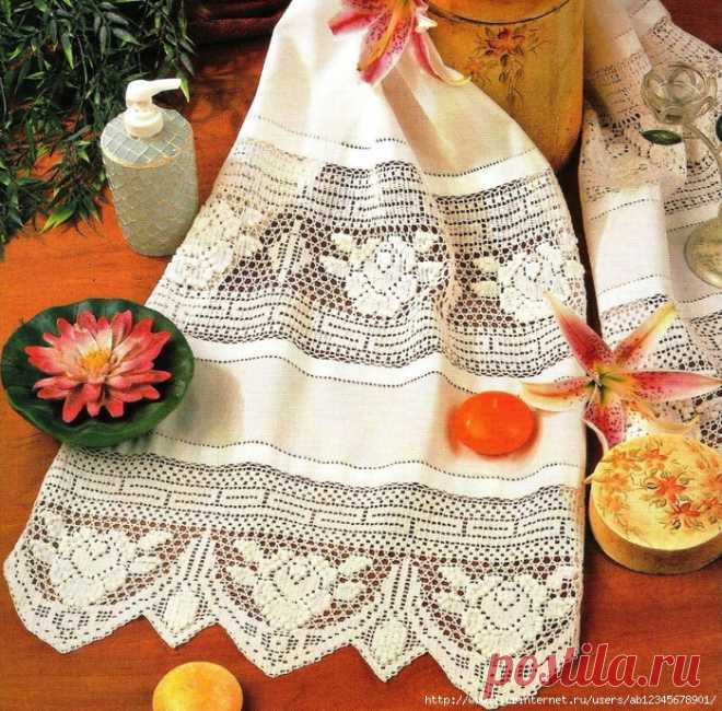Кайма крючком. Коллекция - розы. Часть 2