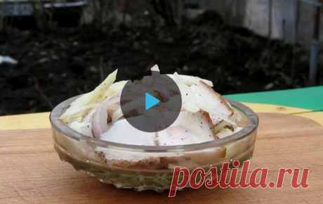 Рецепт сала, быстрая и простая закуска