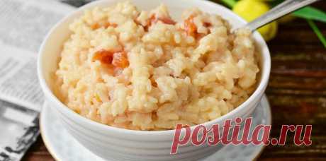 Рисовая каша на топленом молоке с курагой — рецепт в домашних условиях Eda.Video