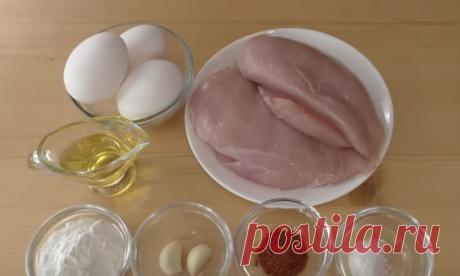 Заливаем яйцом куриную грудку: сухое мясо становится сочным
