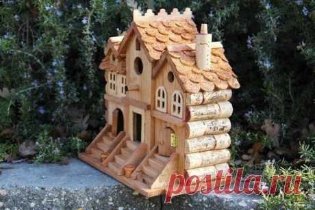 Скворечники из винных пробок | Дачный участок