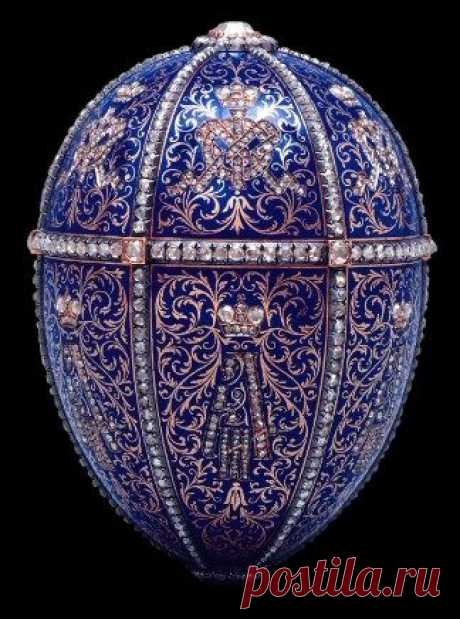 1895 Twelve Monograms Egg Presented by Nicholas II to Dowager Empress Maria Fyodorovna   |   Pinterest: инструмент для поиска и хранения интересных идей