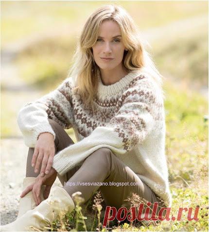 ВСЕ СВЯЗАНО. ROSOMAHA.: Норвежский свитер MOONSTONE - согрейся зимой.