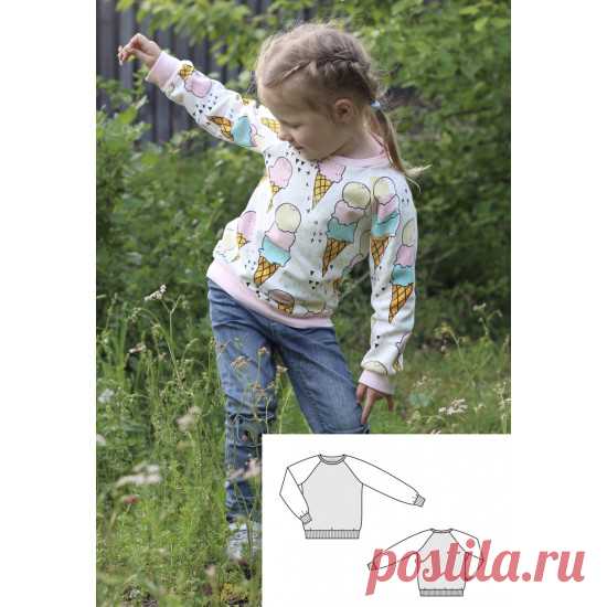 Выкройка детского свитшота
Размеры 86-170
Источник https://markatkani.com