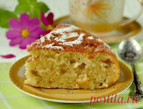 Манник с яблоками в мультиварке - Кулинарные рецепты от Веселого Жирафа