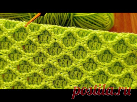 Этот узор крючком для начинающих - настоящее произведение искусства!  Супер ПРОСТОЙ стежок крючком