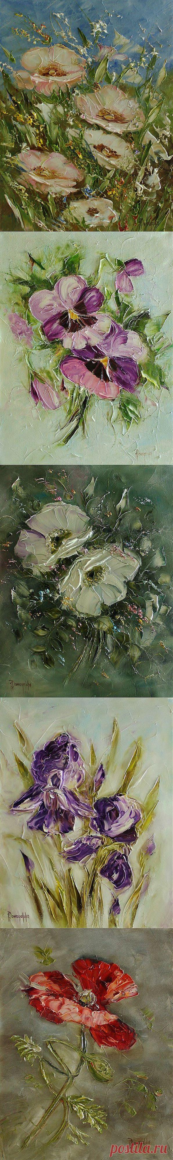 Joanna Domagalska \ Роскошь цветочного букета.