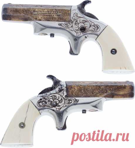Завод выгравированы Южный дерринджер произведенный Мерримак Arms Manufacturing Co., в середине 19-го века.
