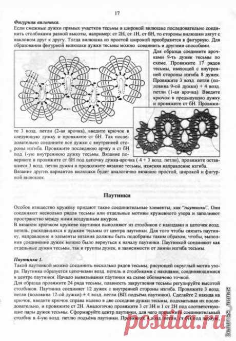 Как выполнить элементы кружева брюгге.